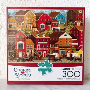 Charles Wysocki Lilac Point Glen 300 Large Pieces Buffalo Puzzle - Complete